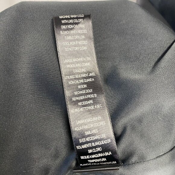 BCBG Paris Adjustable Straps Body Con Lined Dress Women Sz 6 Black Side Zipper - Picture 9 of 16